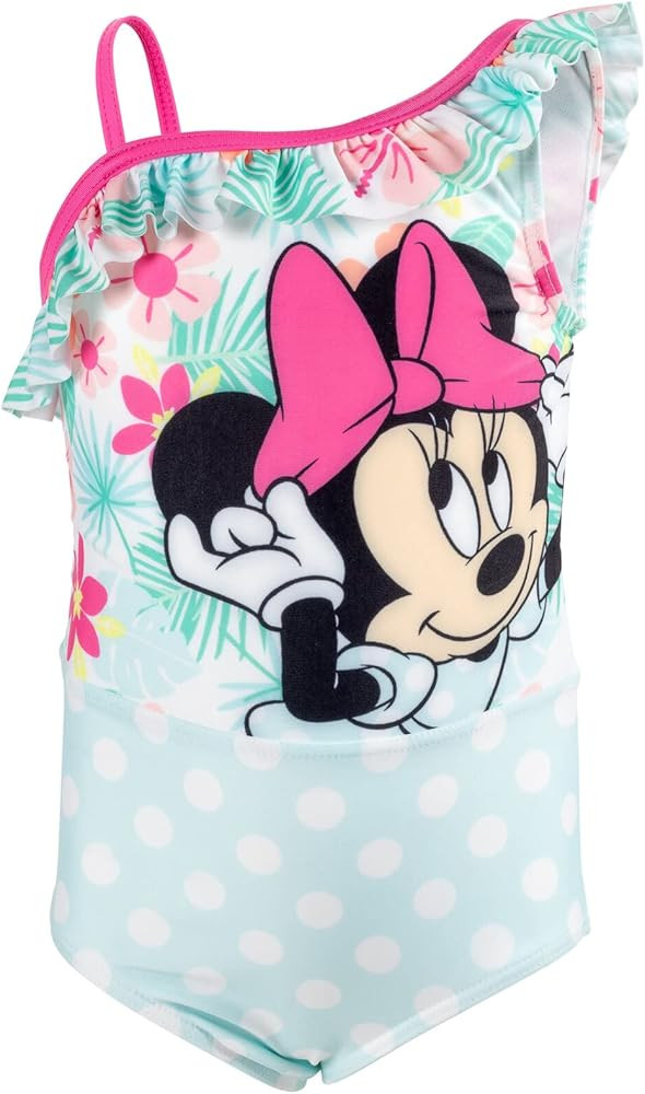 Disney Minnie Mouse One Piece Bathing Suit Infant to Big Kid | Amazon (US)
