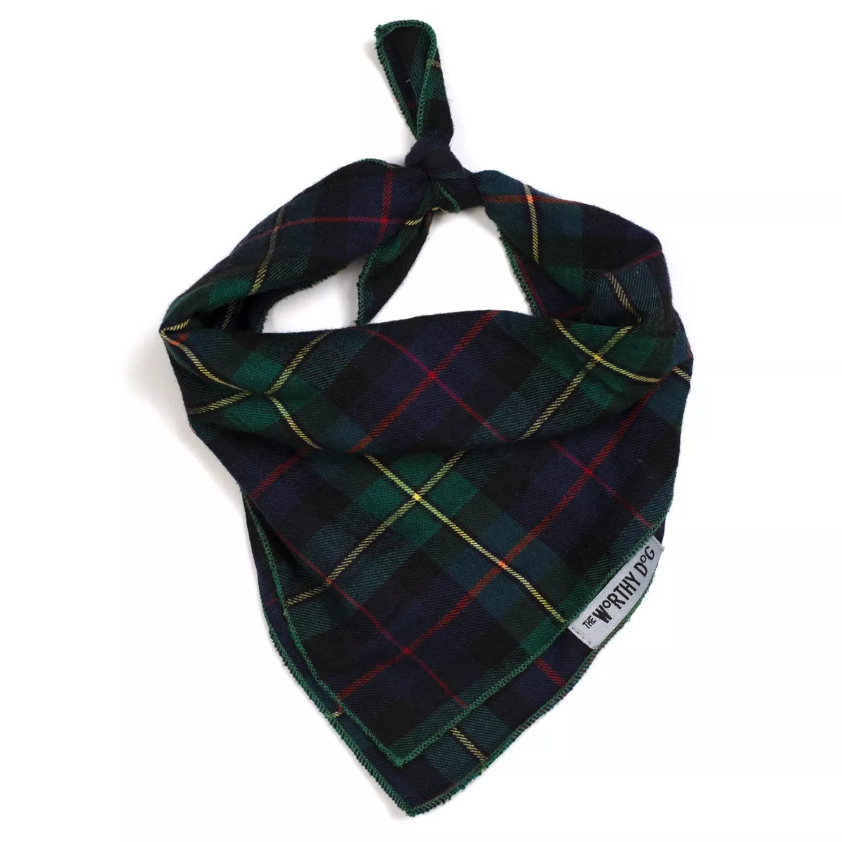 The Worthy Dog MacLeod Tartan Plaid Classic Square Tie-On Bandana | Target
