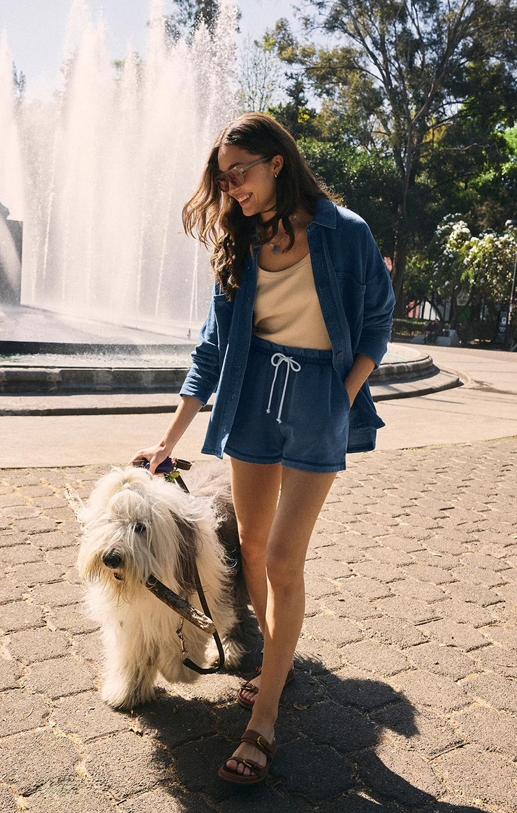 Gael Knit Denim Short | Z Supply