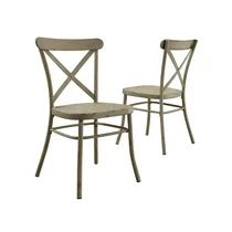 Better Homes and Gardens Collin Distressed White Dining Chair, Set of 2, Multiple Finishes | Walmart (US)