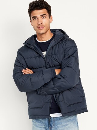 Hooded Quilted Puffer Jacket for Men | Old Navy (US)