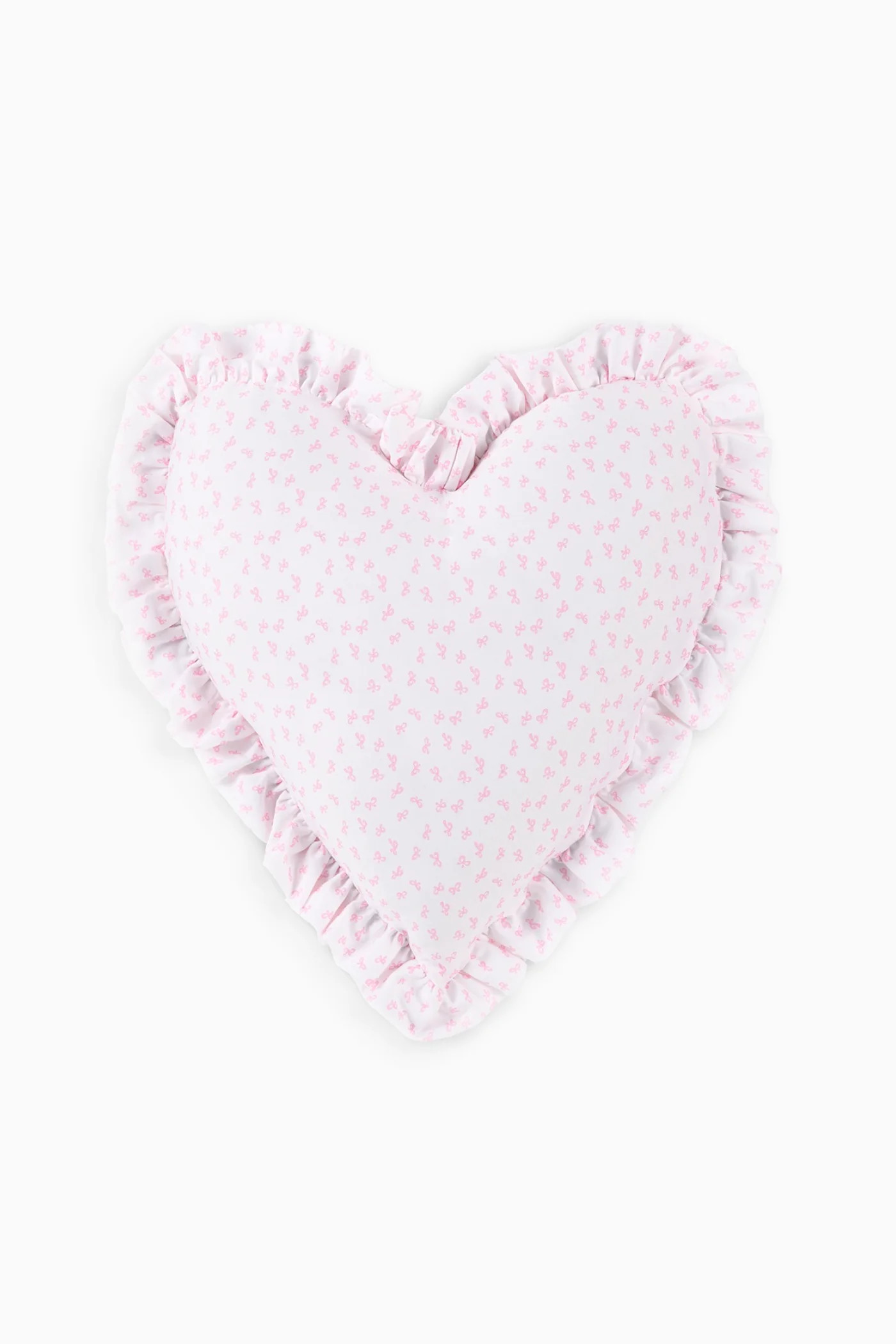 Heart Shape Ruffle Pillow | LoveShackFancy
