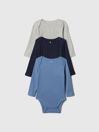 Baby Ribbed Bodysuit (3-Pack) | Gap Factory