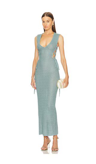 x REVOLVE Kyle Maxi Dress in Teal | Revolve Clothing (Global)