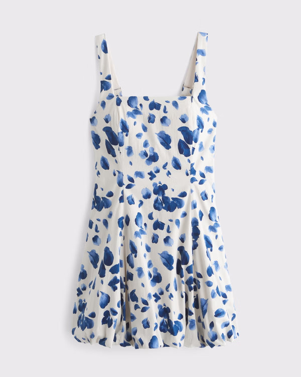Women's The A&F Mila Bubble Hem Mini Dress | Women's 30% Off Select Styles | Abercrombie.com | Abercrombie & Fitch (US)