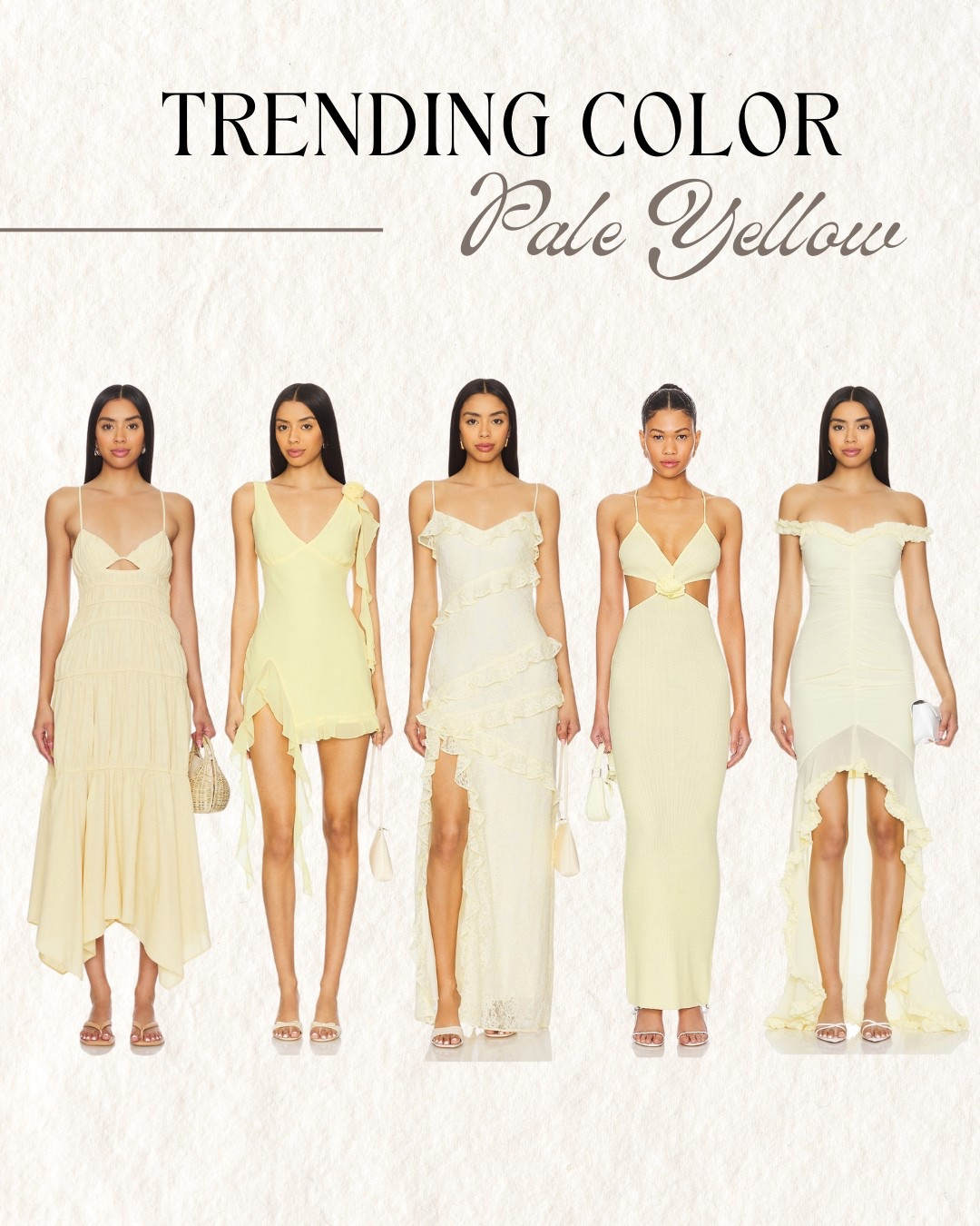 Cutest pale yellow dresses, perfect to wear as a wedding guest this spring / summer 

butter yellow, lemon yellow, wedding guest dress, summer wedding, spring wedding dresss

#LTKSeasonal #LTKWedding #LTKStyleTip