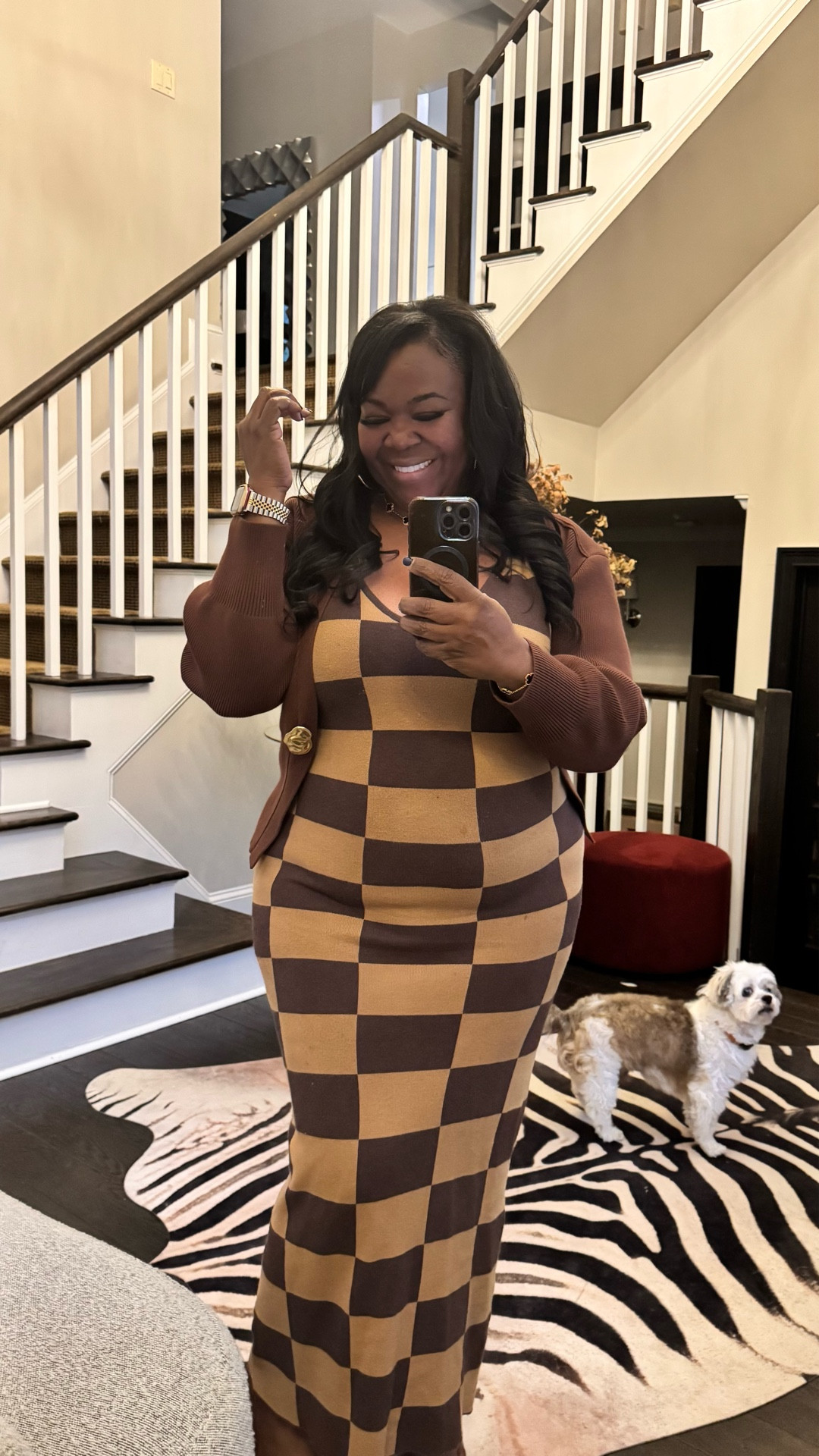 Sweater Weather 😉 Dress: Fashion Nova (Check Me), Sweater: Urban Revivo #straightfromthea #atlien #fashionnova #urbanrevivo 

#LTKPlusSize #LTKOver40 #LTKSeasonal
