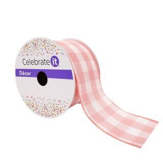 2.5" Gingham Wired Ribbon by Celebrate It™ Décor | Michaels Stores