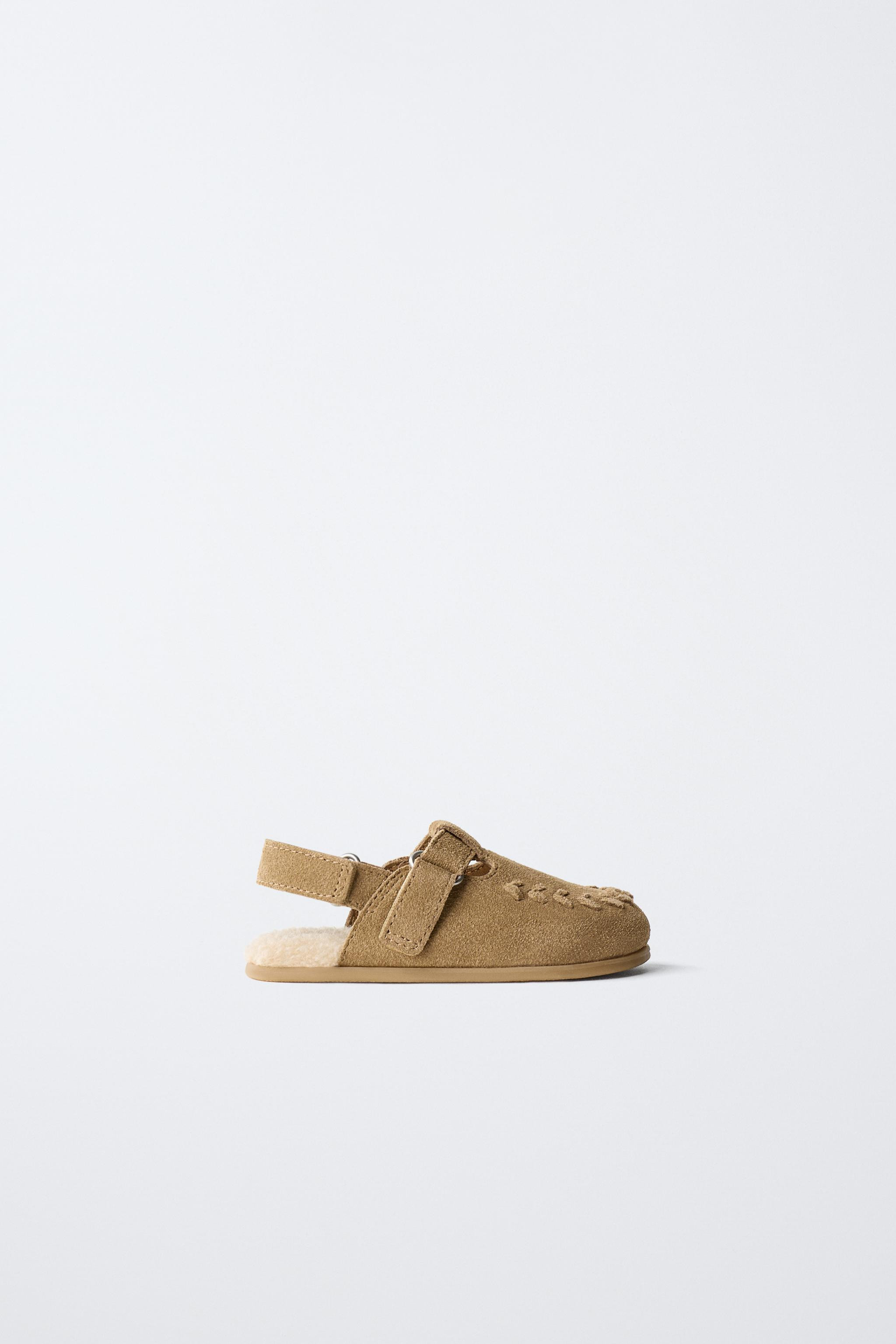 BAREFOOT SPLIT LEATHER CLOGS | Zara US