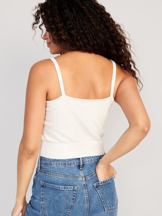 Cozy Cropped Sweater Tank Top for Women | Old Navy (US)