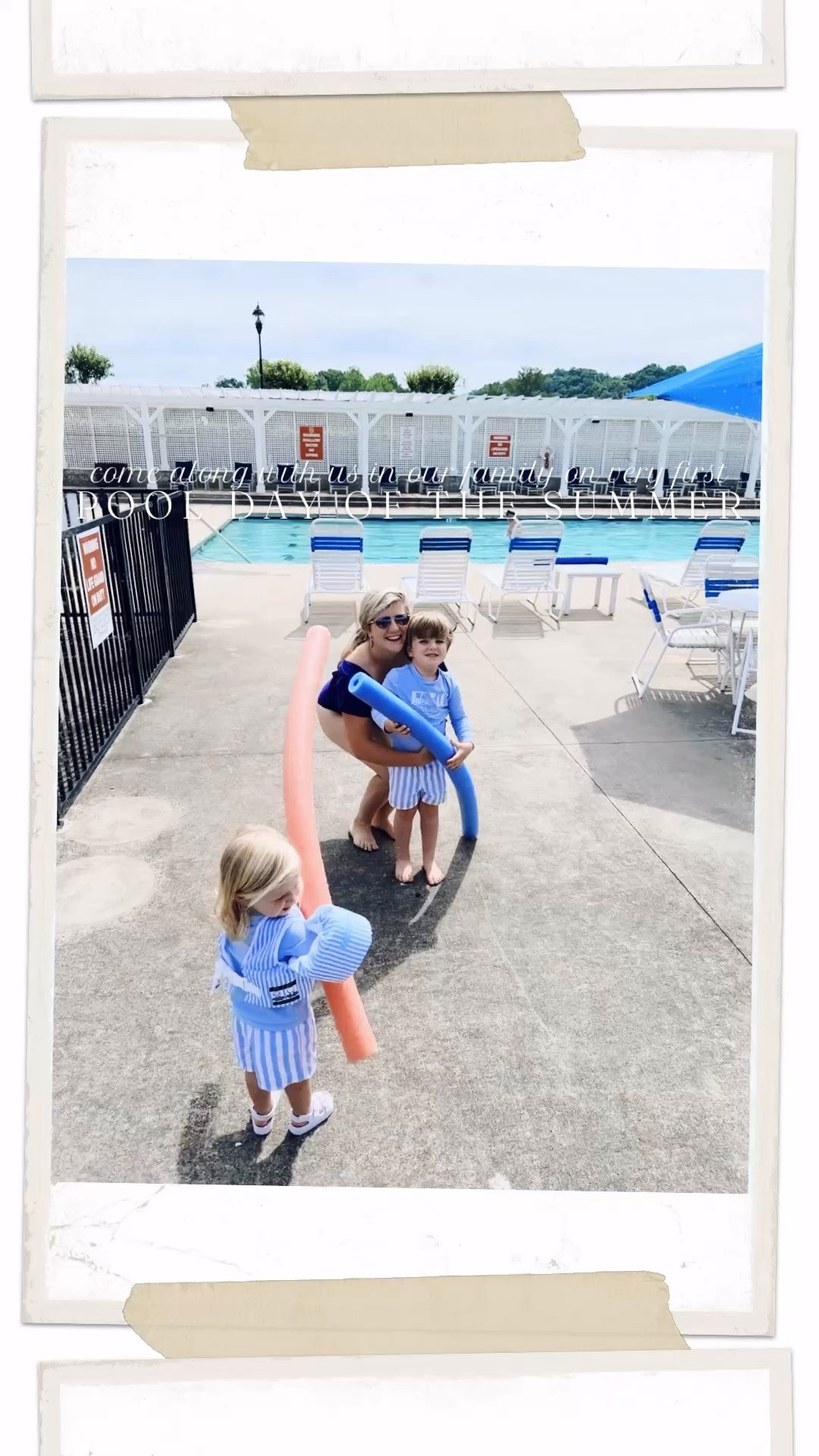 Nothing better than that very first pool day of sweet summertime !!! ☀️💦⛱️ The very best way to ring in our favorite time of the year with our two little summer-lovin’ fishies!! 🐠👶🏼🐟🌞 #firstpooldayofthesummer #poolseasonisback 

We love this sweet local pool 🩵 and can’t wait for all the memories ahead!! 🇺🇸🎞️ Also, linked my cutie 🥰 pool bag 🌻, our swimsuits ✨, and these adorable blue-striped 🤍 puddle jumpers for y’all over on my LTKit shop!! 🔗 And all the duckies 🦆 and geese 🪿 friends crossing the road 🤭 as we pulled out the driveway made me smile!!! 🫶🏽 #saturdaypoolday 

Helloooo summertime!! 🌞 Pool season is officially back 👏🏽 and we are alllll smiles 🤗 around here!!! 🥰 And cheers to poolside lunches 🌭🥗, too!! 🤩 And eek!! Look at our little swimming Judson go!!! 💨 He’s quite the little fish!!!🐠🤭🐟🤩 #ourlittlefishie