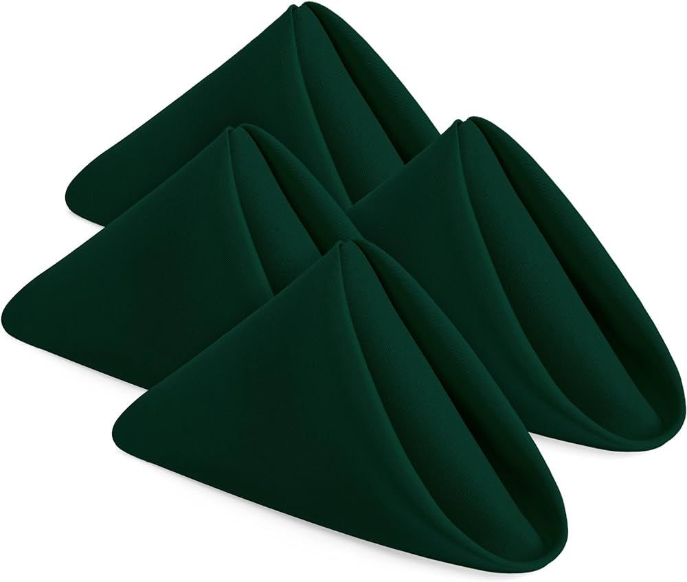 Utopia Home [24 Pack, Hunter Green] Cloth Napkins 17x17 Inches, 100% Polyester Dinner Napkins wit... | Amazon (US)