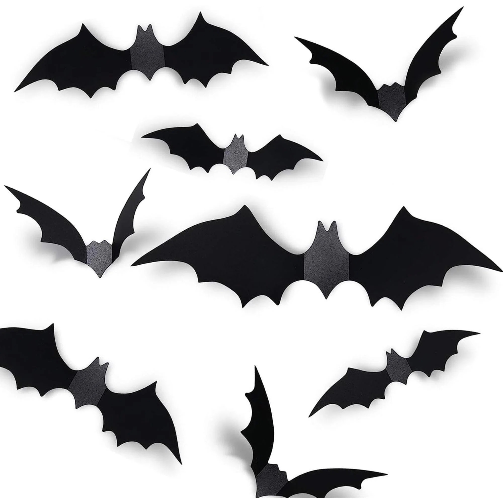 Union Rustic Halloween Bats 4 Size Bats Wall Decor Halloween Decorations Indoor,122 Pcs 3D Bat,Sp... | Wayfair North America