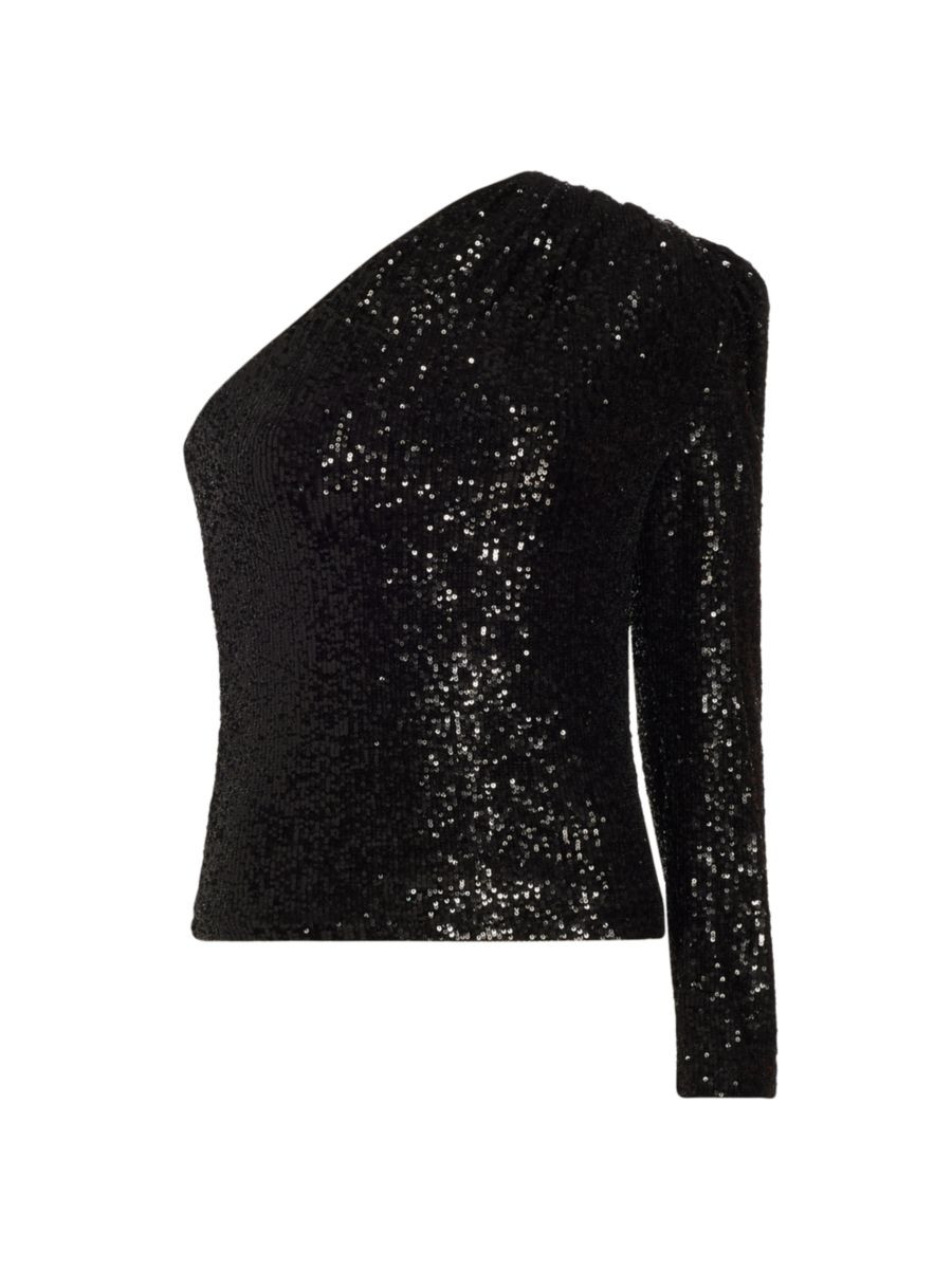 Generation Love Vetta One-Shoulder Sequined Top | Saks Fifth Avenue
