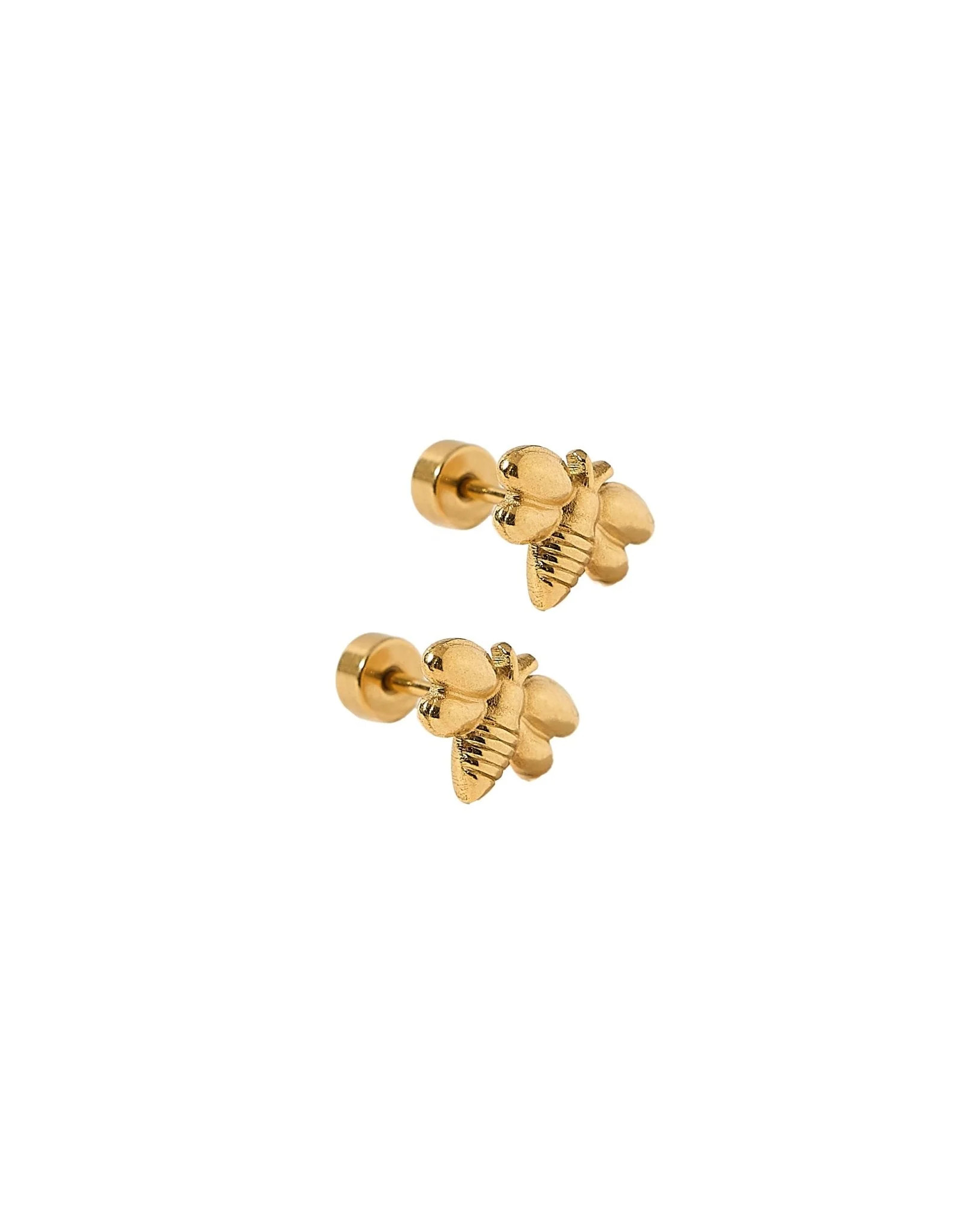 Screwback Stud Earrings - Bumble Bee | LINNY CO LLC