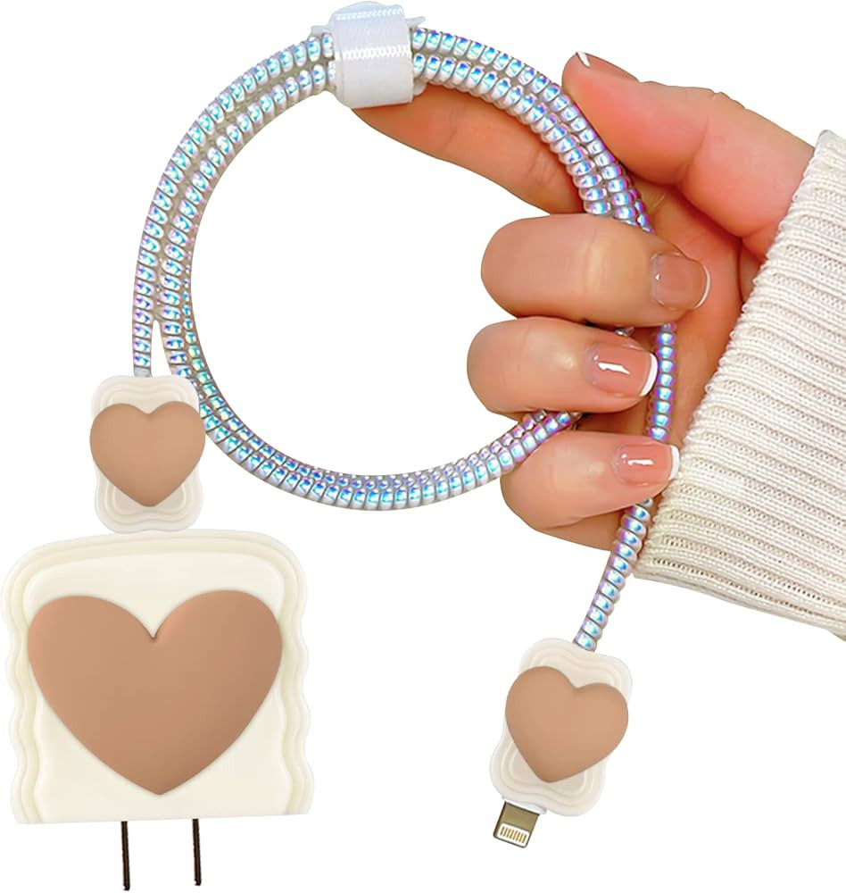 DIY Cable Bite Protector for iPhone Charger,Cute Protectors for Type-C Data Cable with 3D Print L... | Amazon (US)