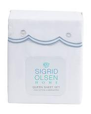 Double Scalloped Sheet Set | TJ Maxx