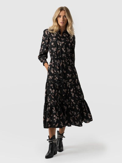 Olivia Zip Up Dress - Kashmir Paisley | Saint + Sofia (Global)