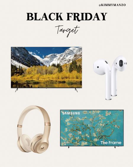 Target Black Friday deals! 

TV
Beats 
Apple 
Headphones
Gift Guidee

#LTKsalealert #LTKCyberWeek #LTKGiftGuide