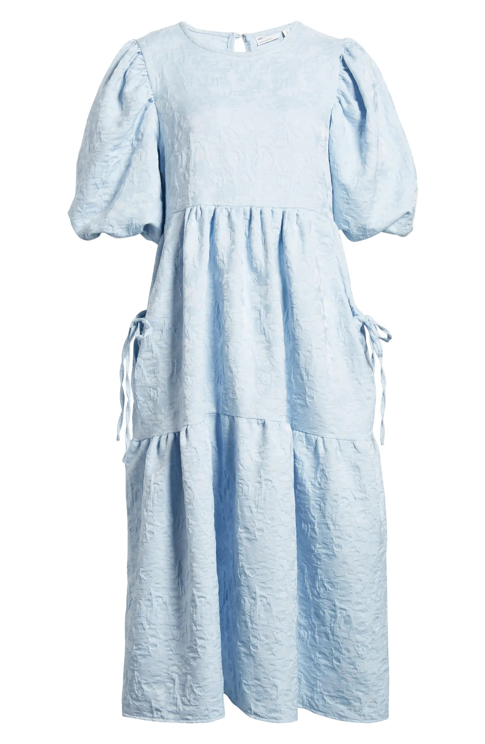 ASOS DESIGN EDITION Floral Embroidered Cutout Midi Dress | Nordstrom | Nordstrom