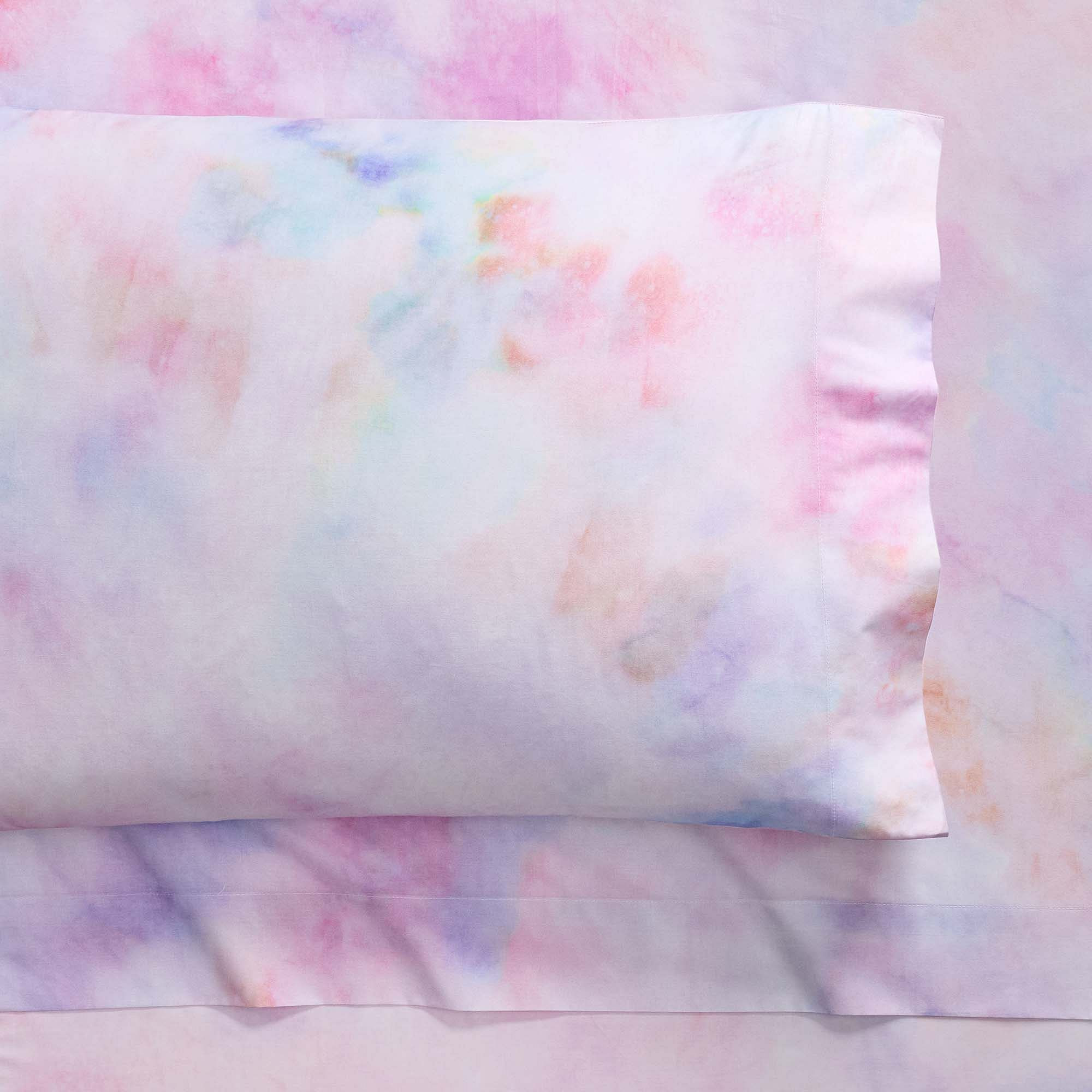 Tie-Dye Multi Print Organic Sheet Set | Pottery Barn Teen