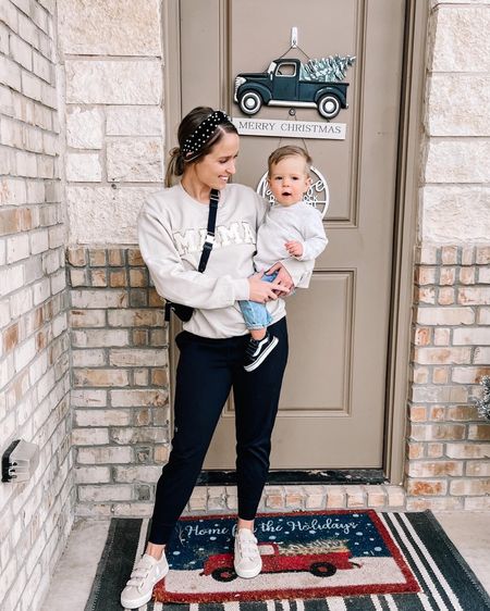 That feeling when you finally get to wear your Christmas presents. Comfy mom outfit Veja outfit sling bag outfit knotted headband outfit sneaker outfit


#LTKshoecrush #LTKkids #LTKstyletip