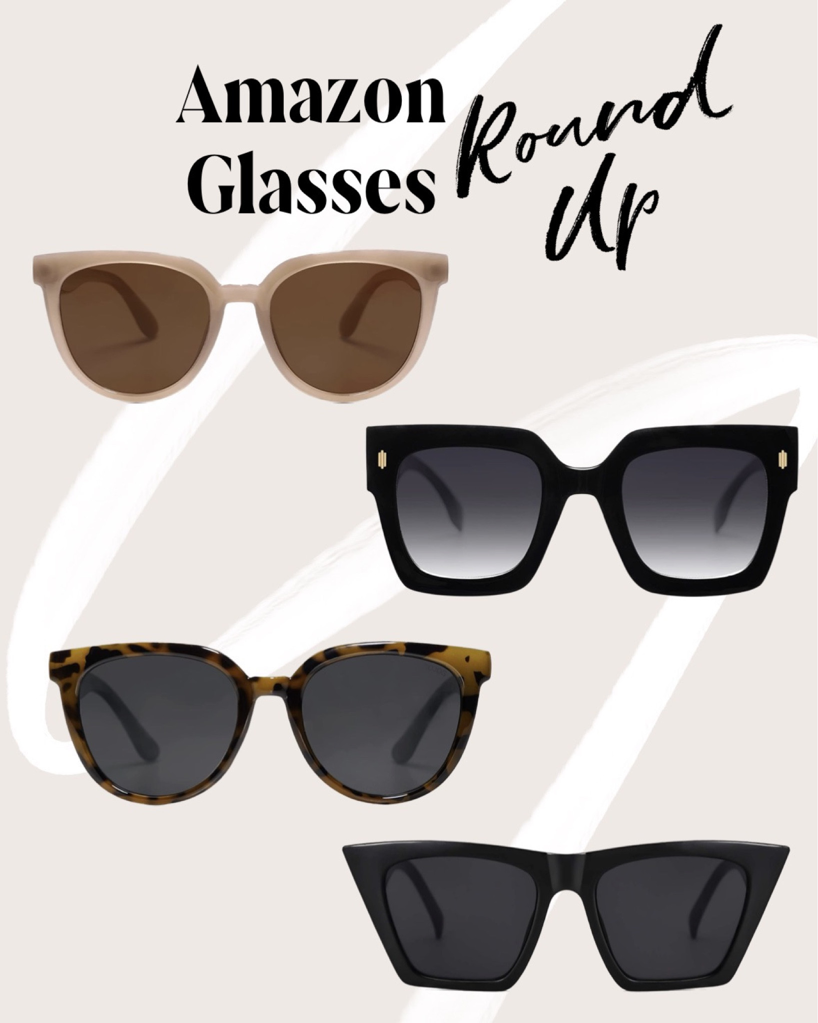 Black and tortoise shell sunglasses that are trending for Spring & Summer, for less! $15 and under. I have the second ones down and love the style and size of them. #amazondeal #amazonstyle #amazonfind #sunglasses

#LTKsalealert #LTKSeasonal #LTKstyletip
