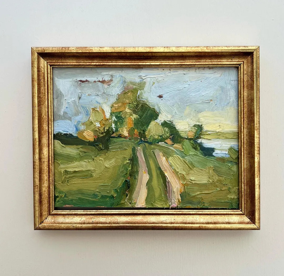 Original Oil Landscape Painting: French Country Meadow Art | Etsy (US)