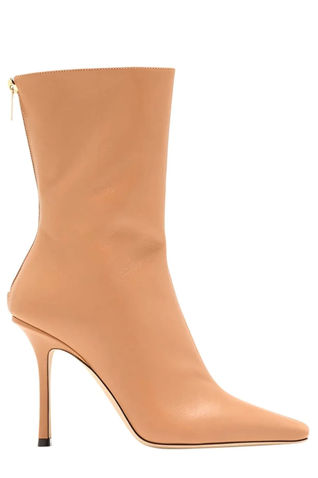 Jimmy Choo Agathe Zipped Pointed-Toe Boots | Cettire Global