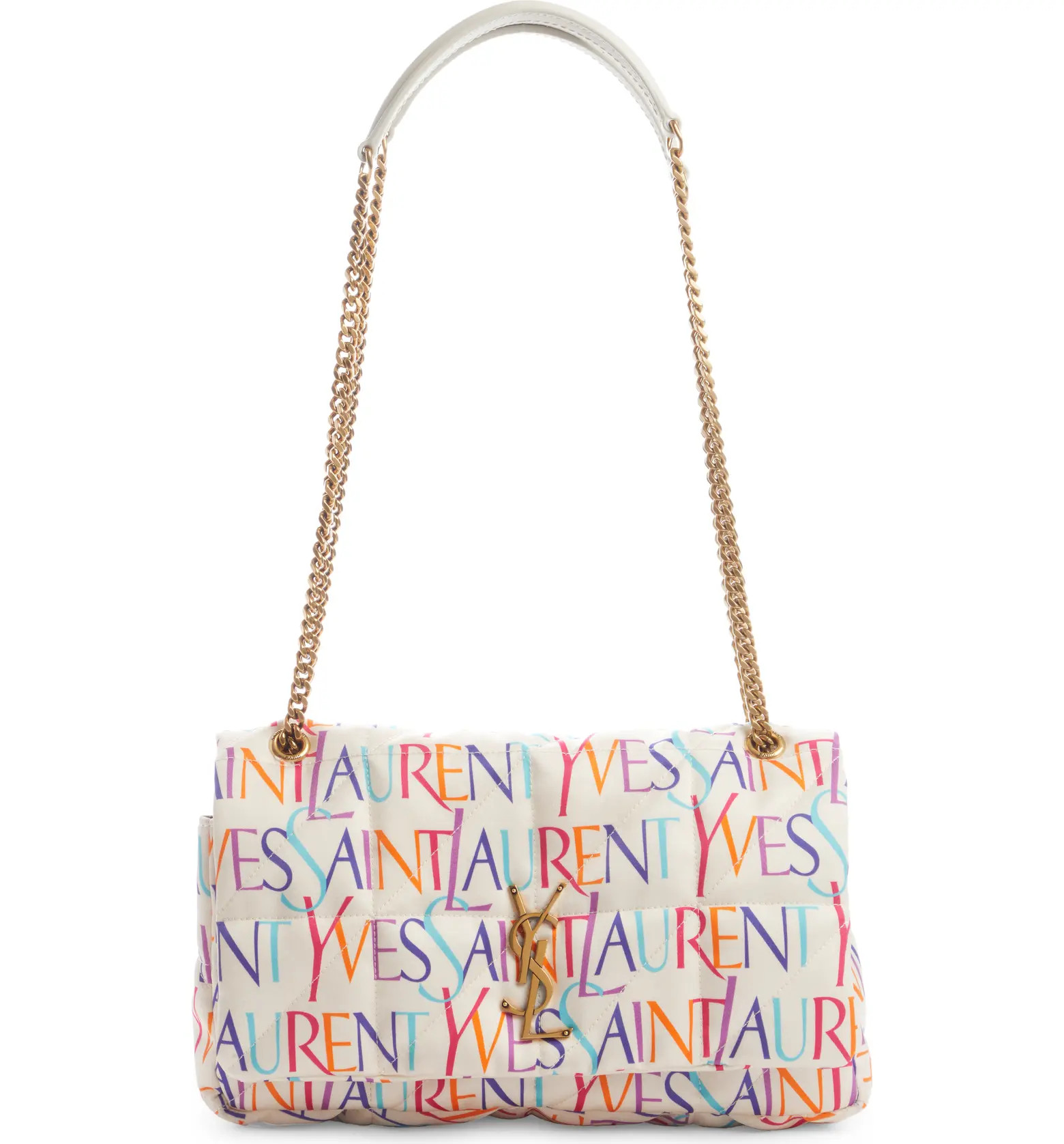 Saint Laurent Jamie Logo Print Shoulder Bag | Nordstrom | Nordstrom