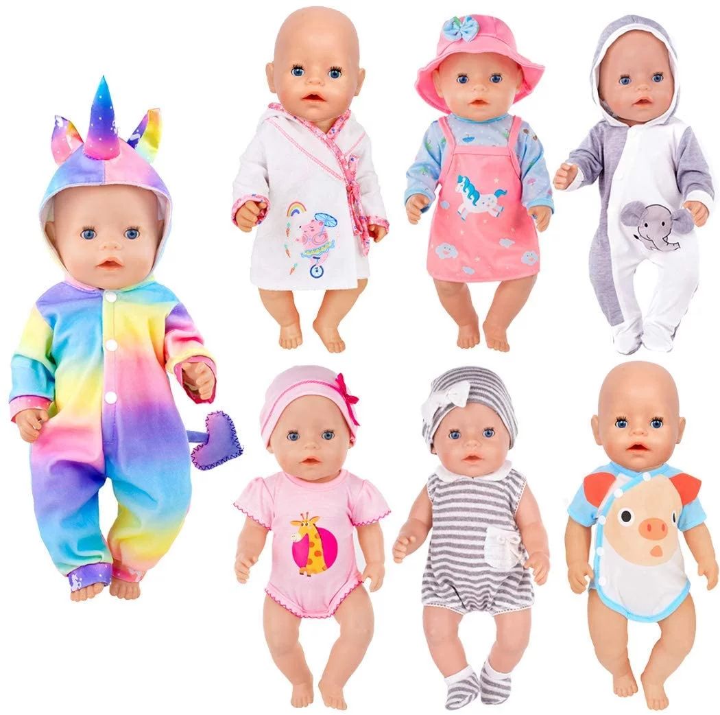 7 Sets 14-16 inch Doll Clothes Accessories for 43cm New Born Baby Dolls, 15 inch Dolls (No Doll) | Walmart (US)