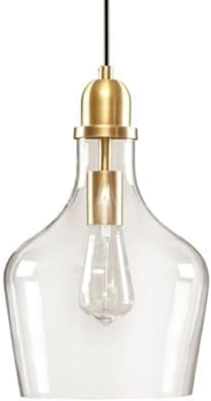 INK+IVY Auburn Pendant Lighting for Dining Room, Industrial Kitchen Lights, Hand-blown Glass Bell... | Amazon (US)