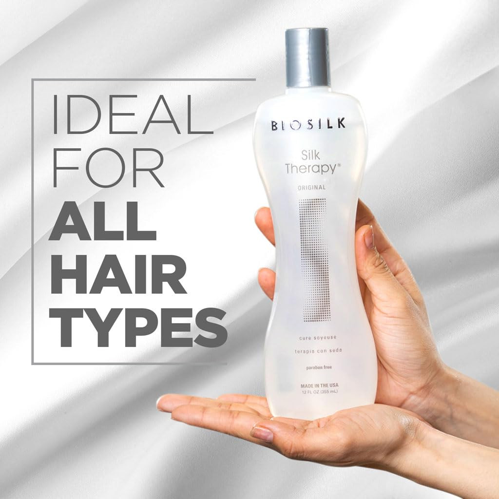 BioSilk Silk Therapy Original, Reconstructing Leave-In Hair Treatment, Adds Shine, Smooths & Prev... | Amazon (US)
