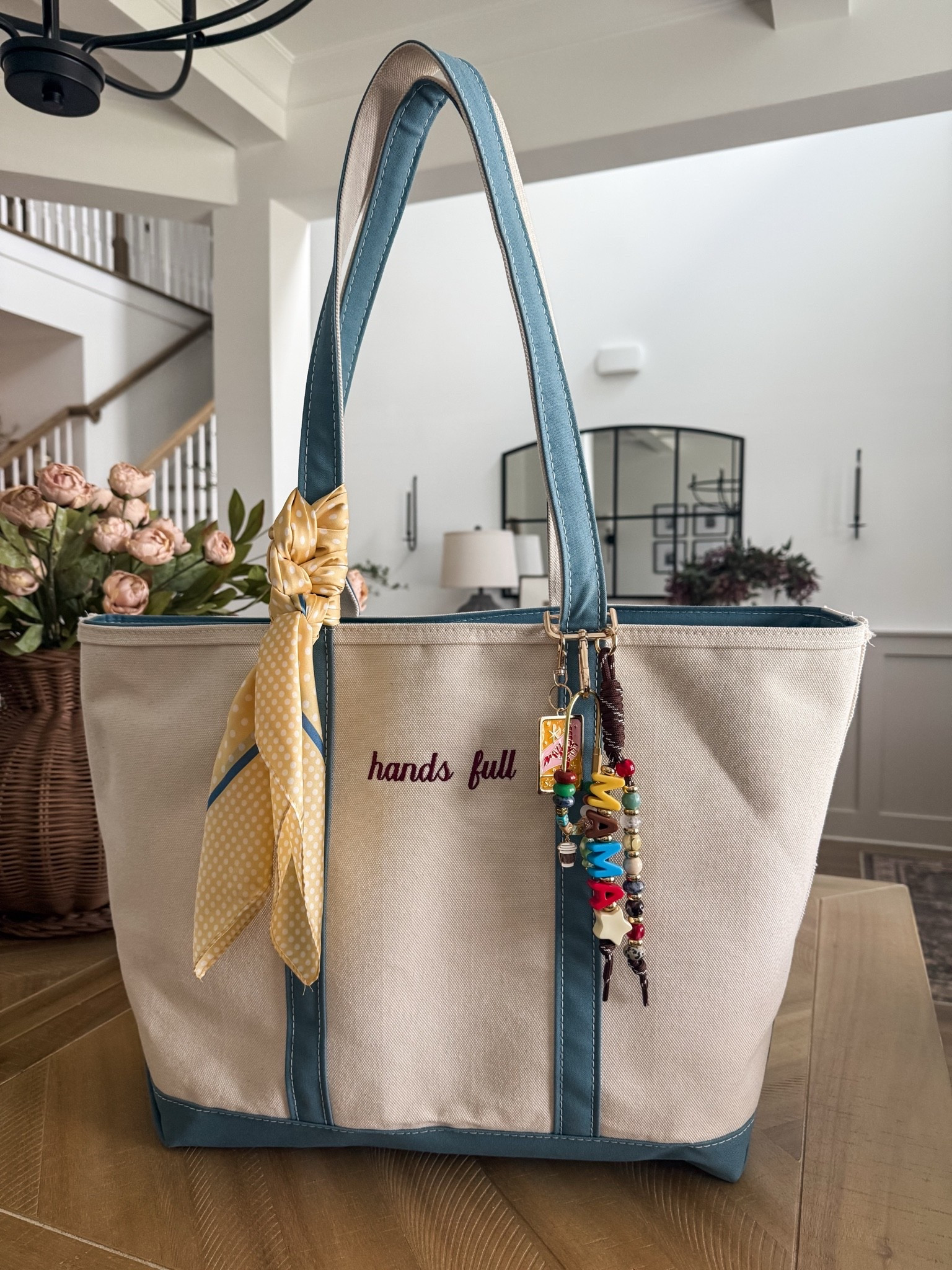 Llbean tote bag. Slate color 🩵