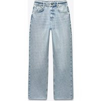 Zara - High Rise Z1975 Straight Leg Jeans - Women - Light Blue - Women | Zara US