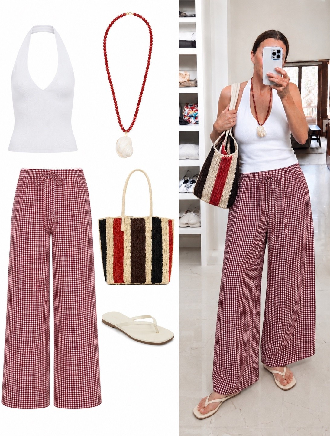 Fourth of July outfit idea that will arrive in time. These pants are so cute and under $50.