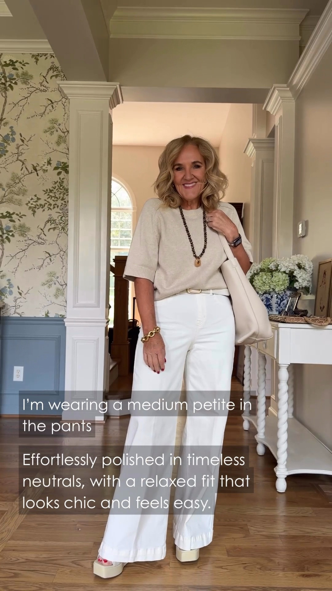 This soft cream knit and white wide-leg denim are an effortlessly polished combination. The neutral palette makes this look easy to wear from lunch to everyday errands.

💡 LTK MADE EASY
❤️ Heart = Support my posts!
🔖 Save = Get sale & restock alerts
📋 Lists = Keep favorites organized
📲 Share = Send lists and products to a friend. Hello, Christmas List!
💬 Comment = Ask me anything about what I'm wearing.:-)

#LTKdayinmylife #LTKgrwm #LTKootd