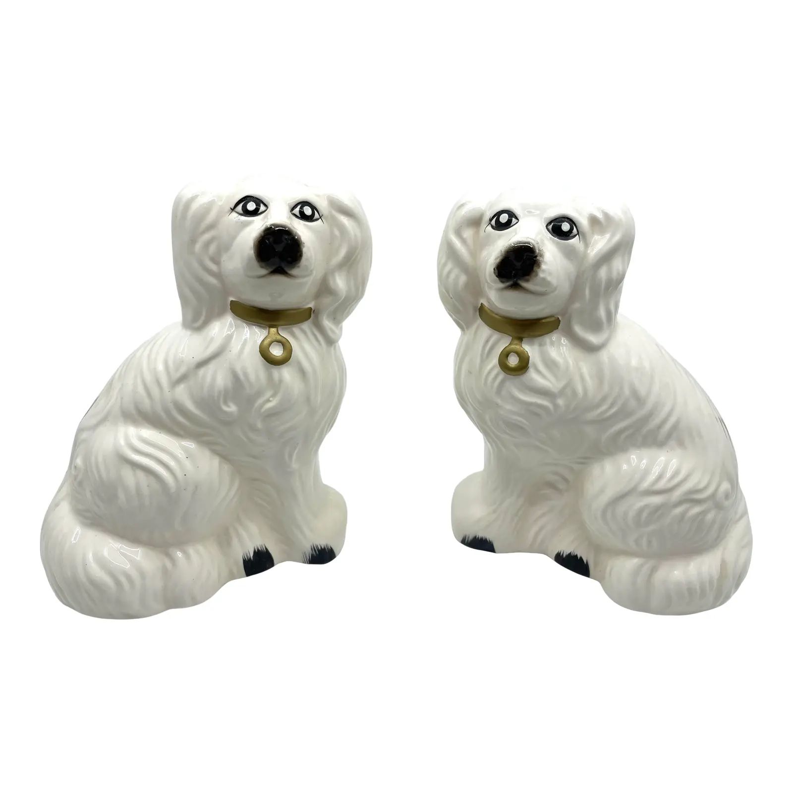Vintage Staffordshire Dogs- a Pair | Chairish
