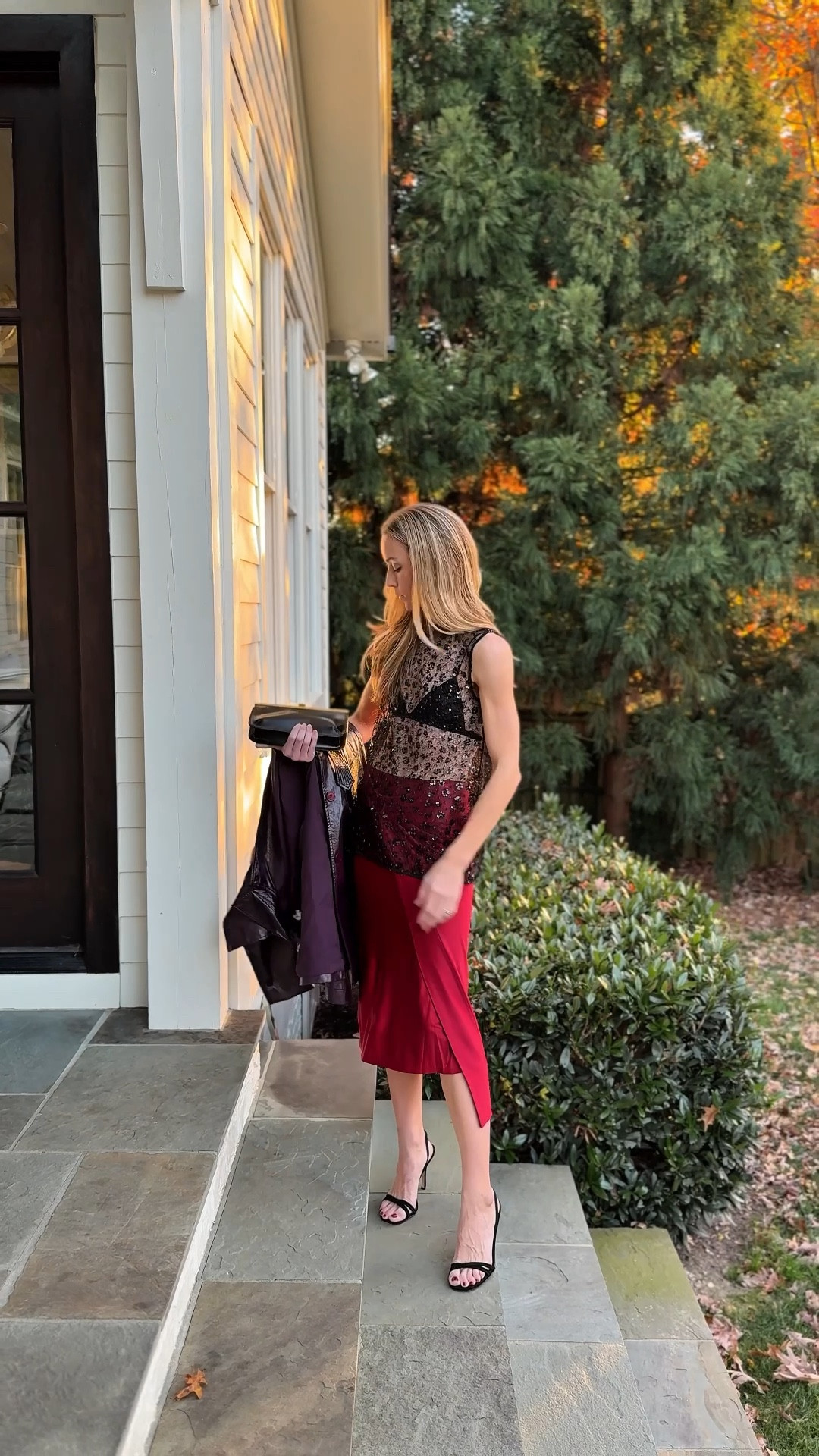 Holiday outfit with Rent the Runway skirt Top is TTS, skirt is TTS (similar party skirts linked), shoes TTS, Soeur bag is out of stock (similar black clutches linked) ✨

Holiday outfit, holiday party outfit, sequin top, Christmas outfit, Christmas party outfit, nye outfit, new years outfit, sheer top, sequin top, black heels, black clutch

#LTKSeasonal #LTKHoliday #LTKootd