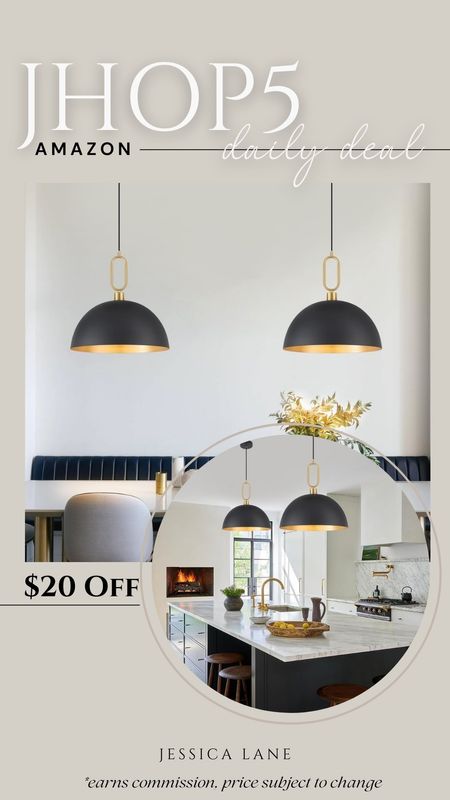 Amazon Daily Deal, save $20 on these gorgeous modern pendant lights. Pendant lights, modern lighting, kitchen pendant lights, dome pendant lights, Amazon lighting, Amazon home

#LTKhome #LTKsalealert #LTKstyletip
