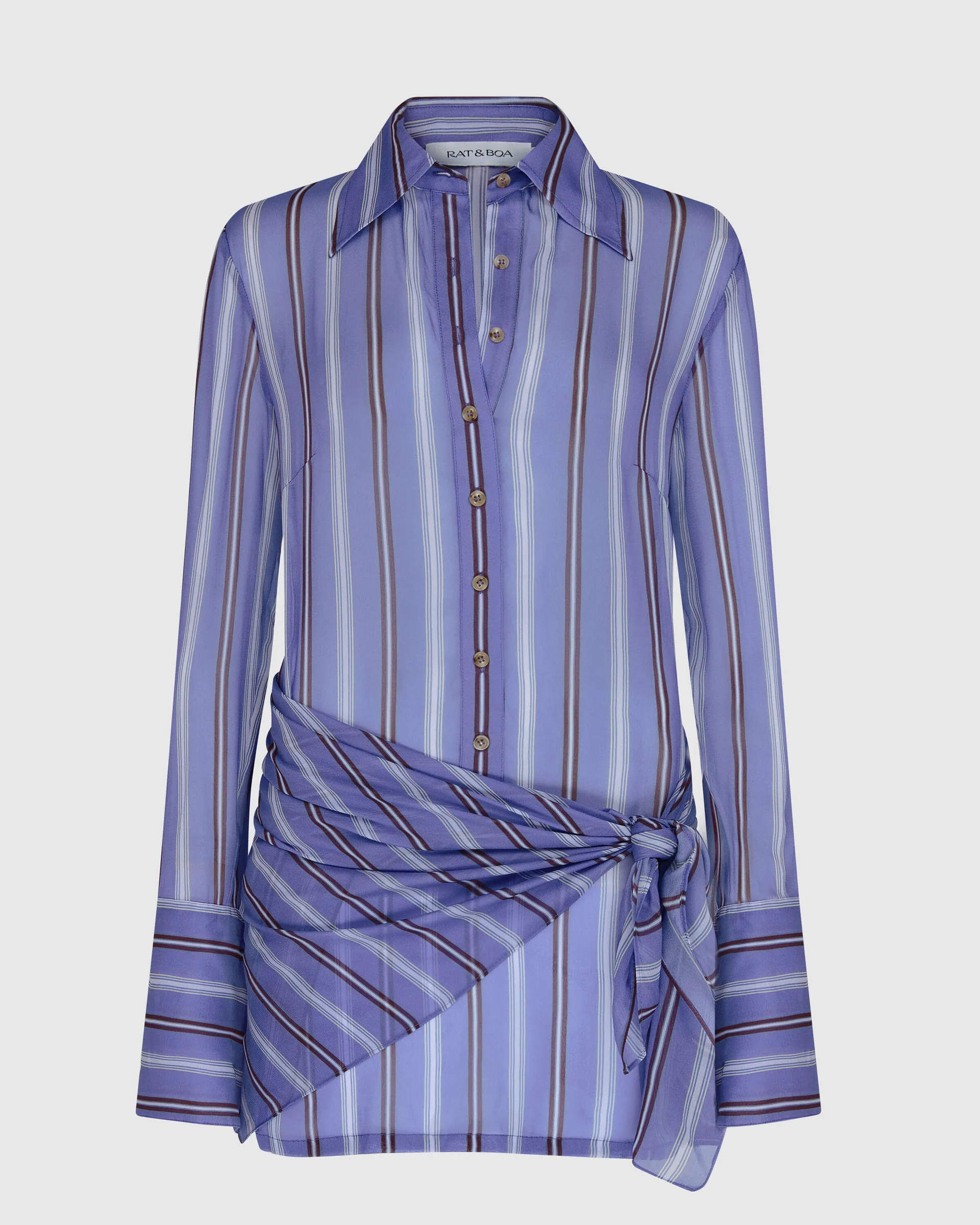 Nilah Shirt Dress Purple | Rat & Boa