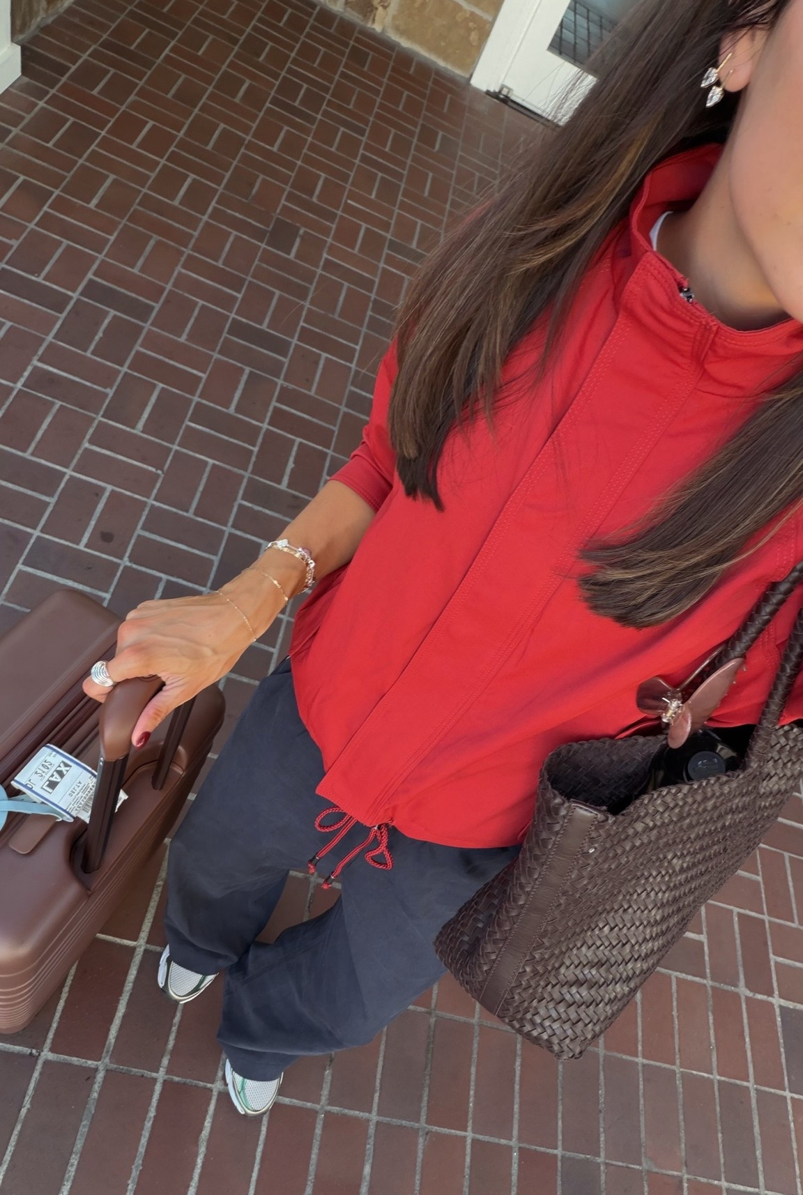 Today’s travel outfit ✈️ 
Jacket: true to size (S) 
Pants: tts (S) 
Sneakers: tts, size down if between

#LTKTravel #LTKootd #LTKSeasonal