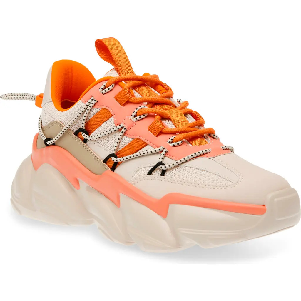 Steve Madden Spectator Sneaker in Greige/Orange at Nordstrom, Size 8.5 | Nordstrom