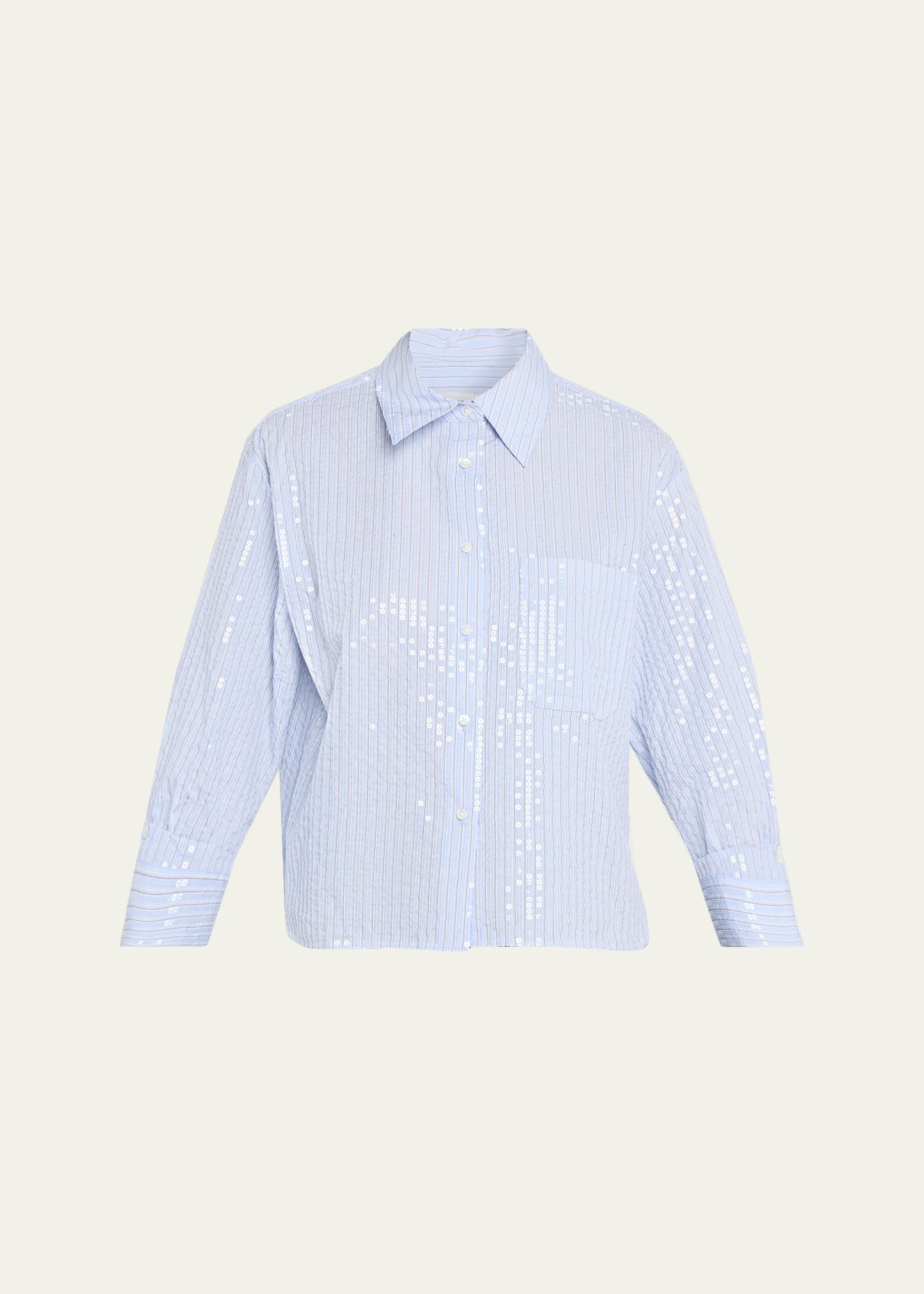 TWP J.D. Sequined Striped Shirt | Bergdorf Goodman