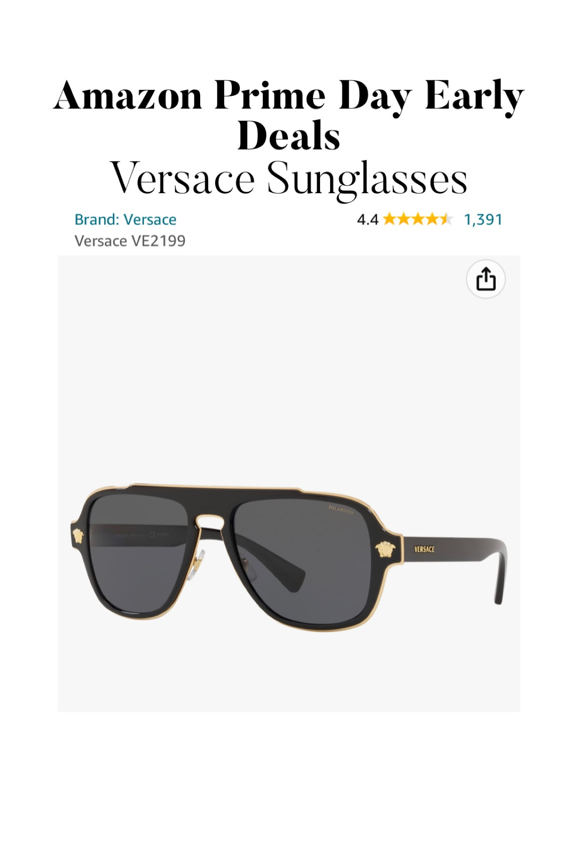 Amazon Prime Day Deals, Desinger sunglasses, Versace, designer shop, amazon finds 

#LTKtravel #LTKstyletip #LTKxPrimeDay