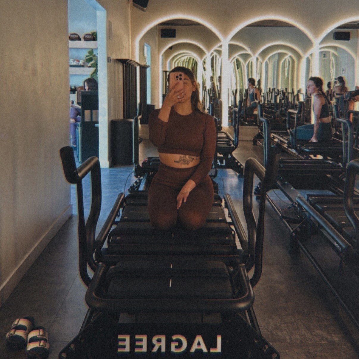 Cropped top long sleeve moment ☺️ Slowly getting back into my routine, which includes Pilates, yoga, & Lagree. What do you do to move your body? 

#LTKStyleTip #LTKPetite #LTKActive