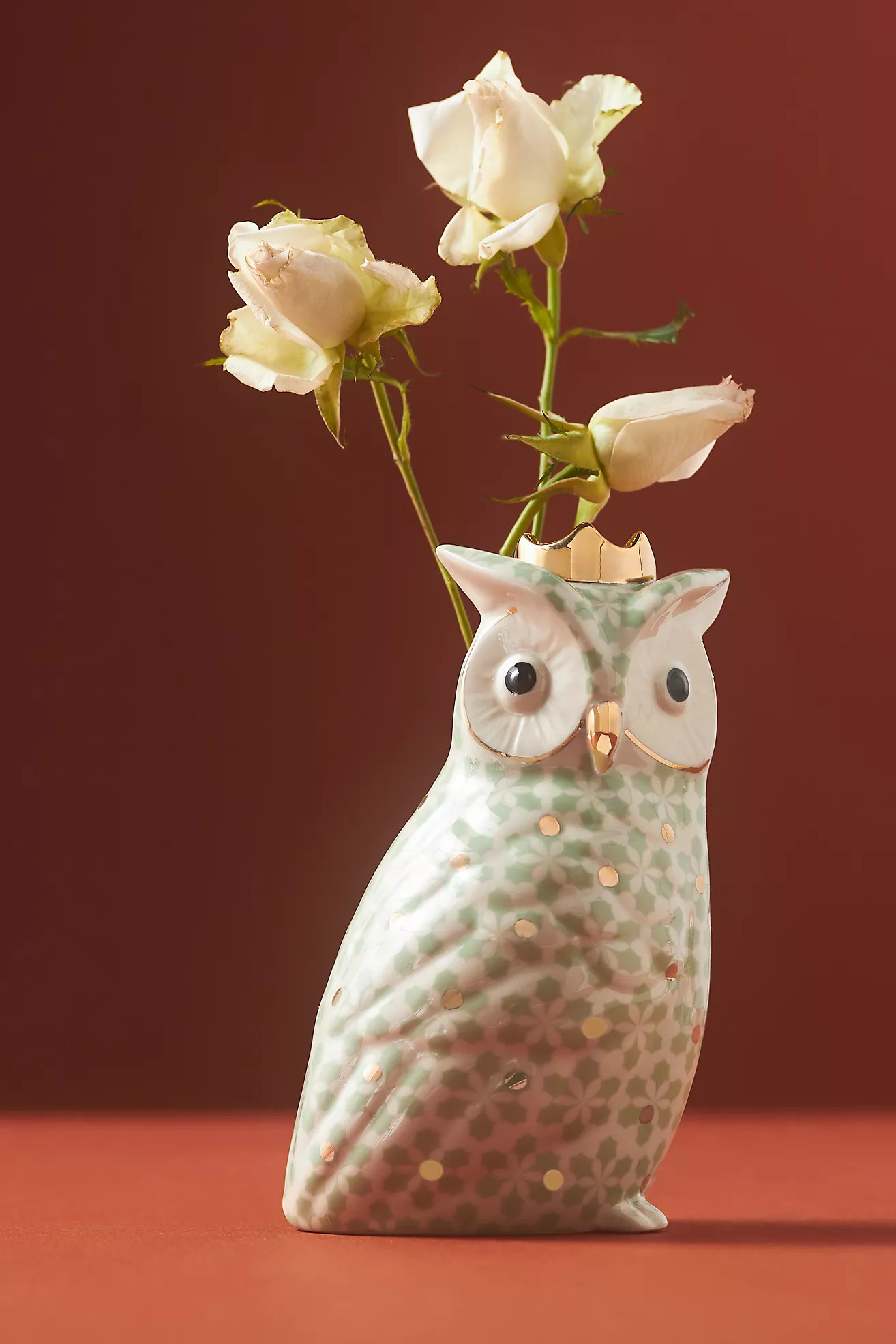 Winterland Animal Ceramic Pattern Bud Vase | Anthropologie (US)