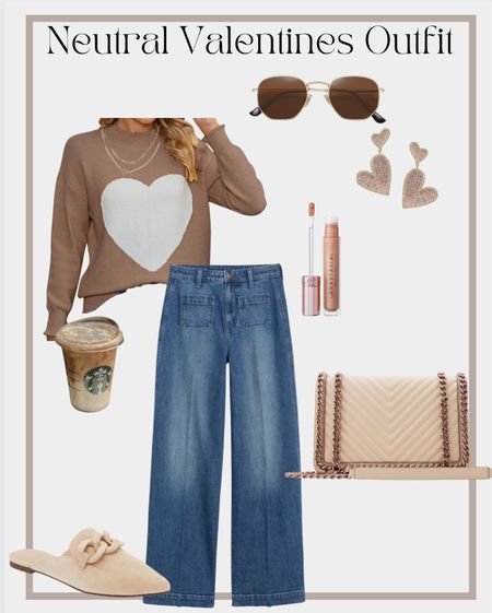 Casual, neutral valentines  outfit 
Perfect to wear to the office, brunch , or just on a casual day! 


#LTKU #LTKstyletip #LTKbeauty