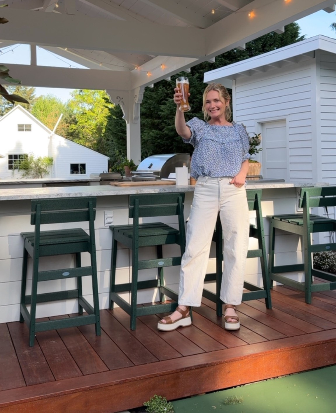 Cheers to discounts:) these are my fave jeans - I have them in a ton of washes! And my shoes are 50% off!