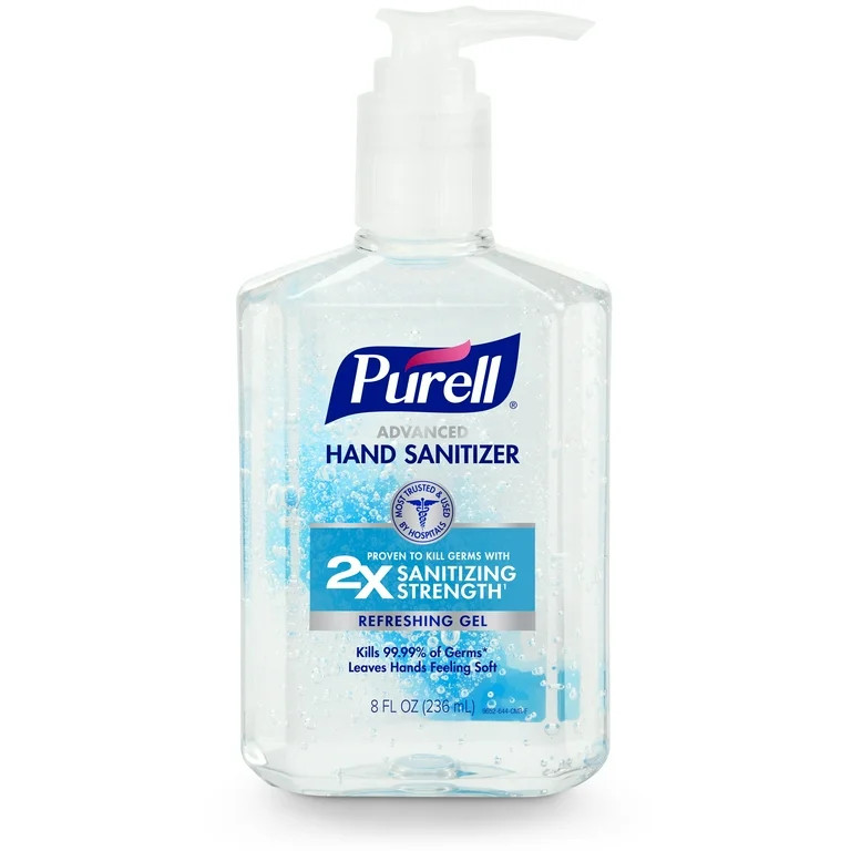 Purell Advanced Hand Sanitizer Refreshing Gel, 8 oz Pump Bottle | Walmart (US)